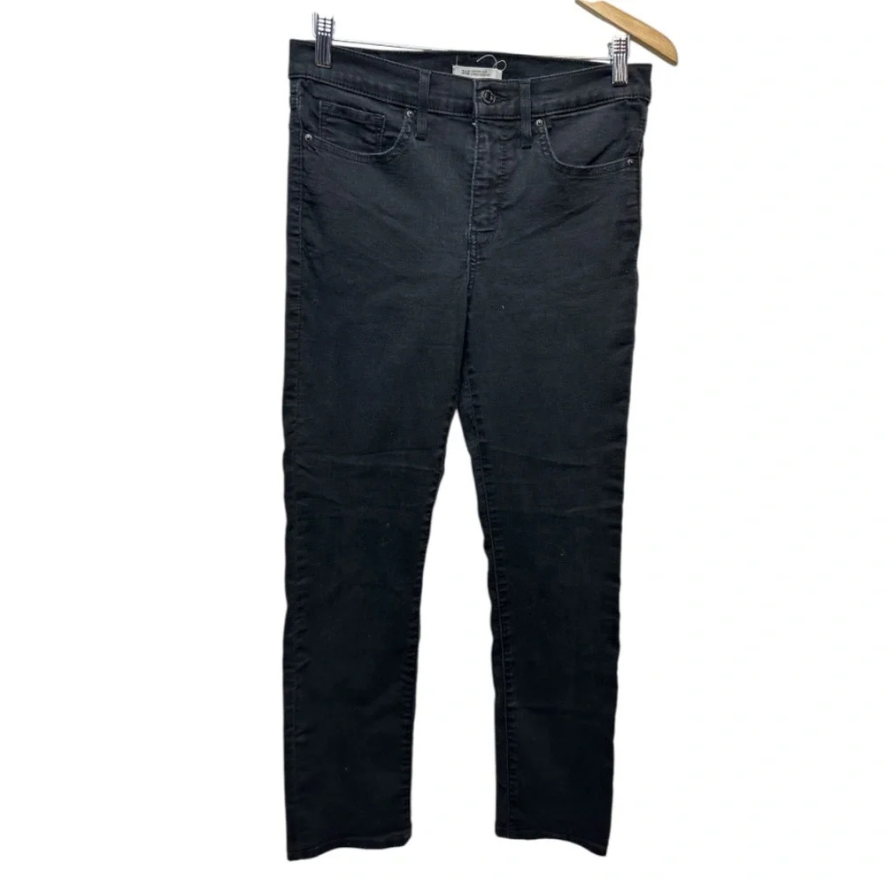 Levi 312 Shaping Slim Black Denim Pant